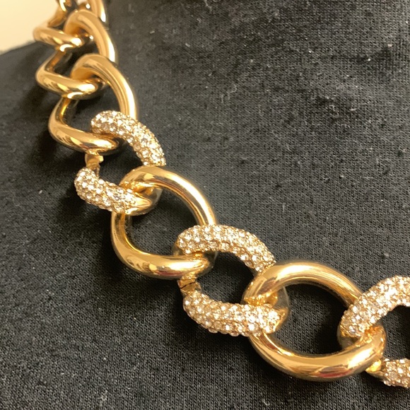 Necklace Gold with bling on chain, NWT, 22”. NWT - Picture 3 of 8